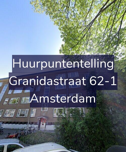 Foto gevel Huurpuntentelling voor Granidastraat 62-1, Amsterdam