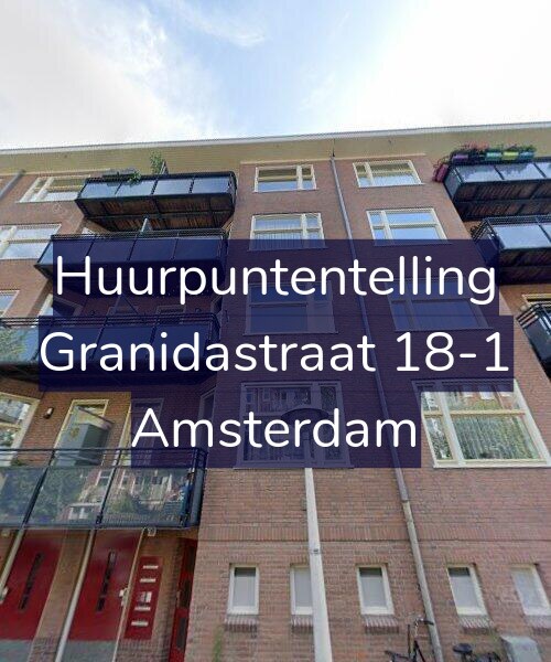 Foto gevel Huurpuntentelling voor Granidastraat 18-1, Amsterdam