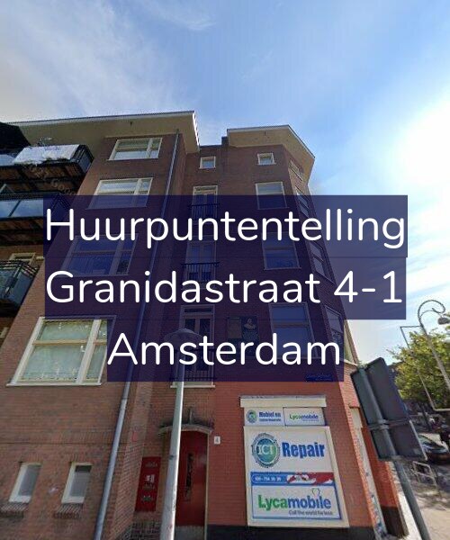 Foto gevel Huurpuntentelling voor Granidastraat 4-1, Amsterdam