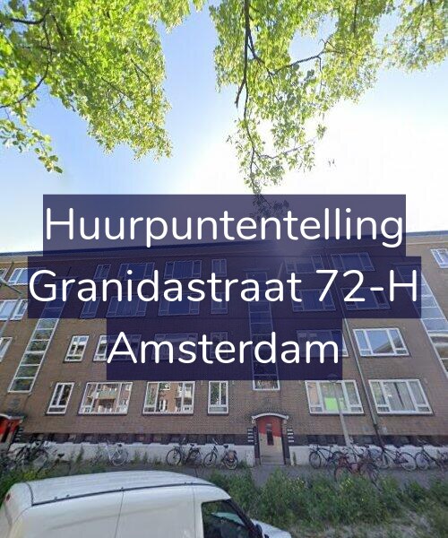 Foto gevel Huurpuntentelling voor Granidastraat 72-H, Amsterdam