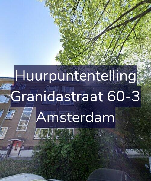 Foto gevel Huurpuntentelling voor Granidastraat 60-3, Amsterdam