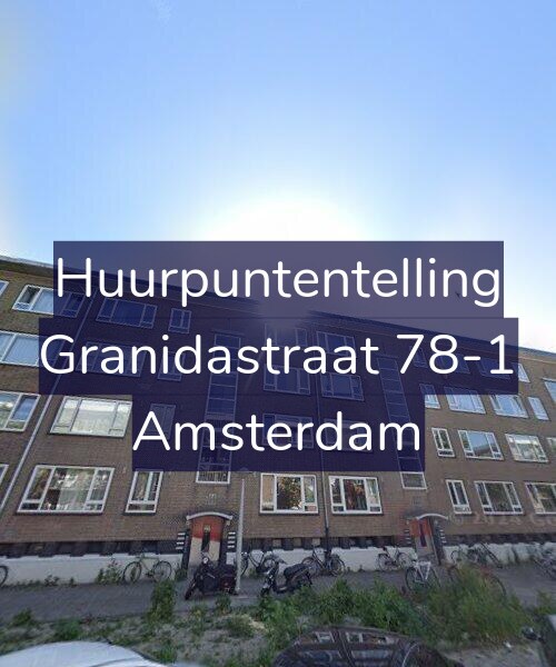 Foto gevel Huurpuntentelling voor Granidastraat 78-1, Amsterdam