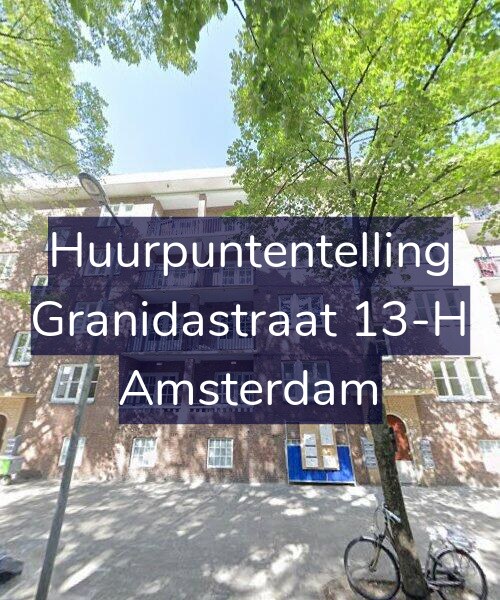 Foto gevel Huurpuntentelling voor Granidastraat 13-H, Amsterdam