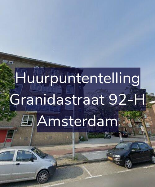 Foto gevel Huurpuntentelling voor Granidastraat 92-H, Amsterdam