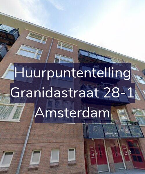 Foto gevel Huurpuntentelling voor Granidastraat 28-1, Amsterdam