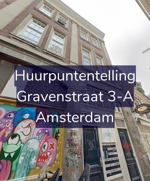 Foto gevel Huurpuntentelling voor Gravenstraat 3-A, Amsterdam