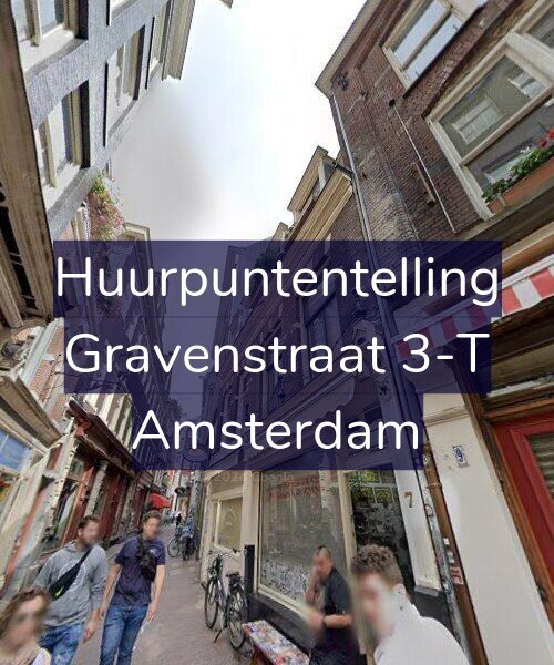 Foto gevel Huurpuntentelling voor Gravenstraat 3-T, Amsterdam
