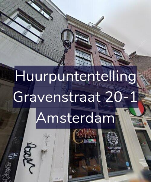 Foto gevel Huurpuntentelling voor Gravenstraat 20-1, Amsterdam