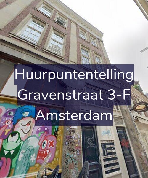 Foto gevel Huurpuntentelling voor Gravenstraat 3-F, Amsterdam