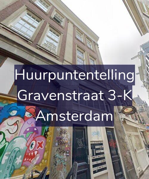 Foto gevel Huurpuntentelling voor Gravenstraat 3-K, Amsterdam