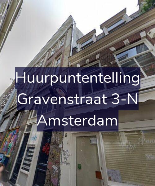 Foto gevel Huurpuntentelling voor Gravenstraat 3-N, Amsterdam