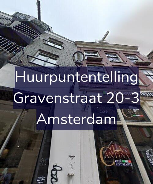 Foto gevel Huurpuntentelling voor Gravenstraat 20-3, Amsterdam