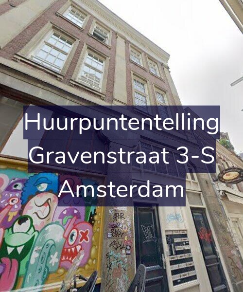 Foto gevel Huurpuntentelling voor Gravenstraat 3-S, Amsterdam