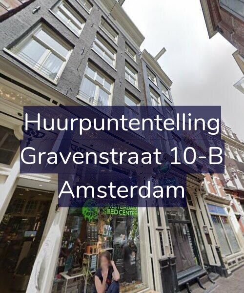 Foto gevel Huurpuntentelling voor Gravenstraat 10-B, Amsterdam
