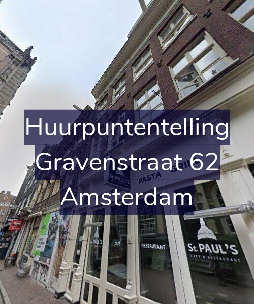 Foto gevel Huurpuntentelling voor Gravenstraat 62, Amsterdam