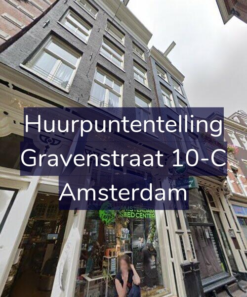 Foto gevel Huurpuntentelling voor Gravenstraat 10-C, Amsterdam
