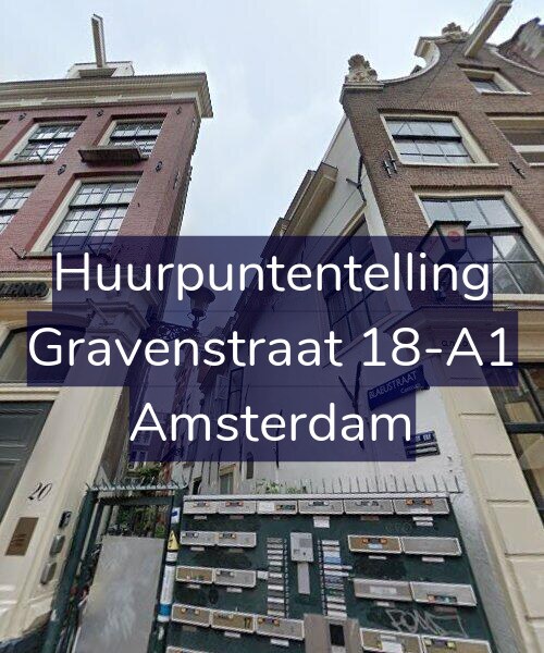 Foto gevel Huurpuntentelling voor Gravenstraat 18-A1, Amsterdam