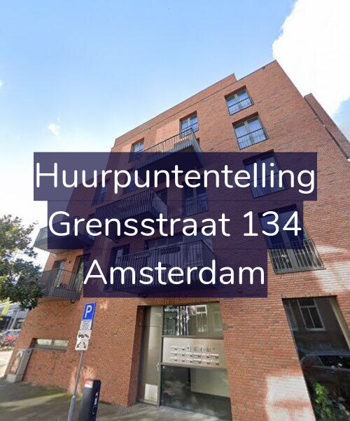 Foto gevel Huurpuntentelling voor Grensstraat 134, Amsterdam