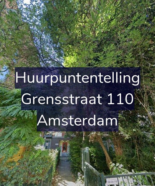 Foto gevel Huurpuntentelling voor Grensstraat 110, Amsterdam