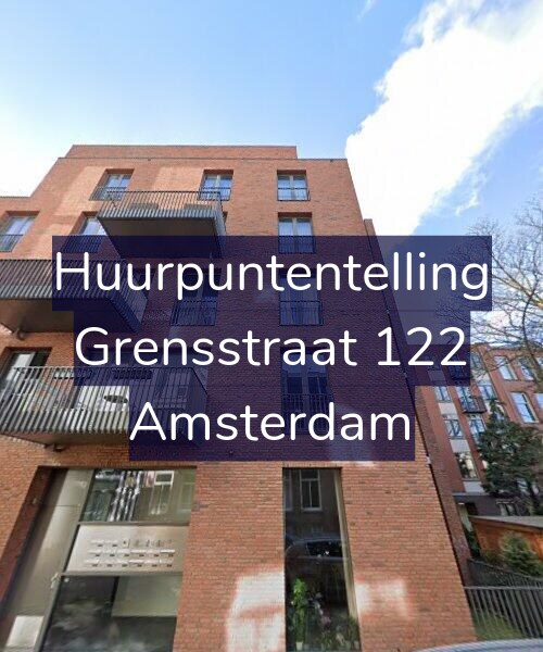Foto gevel Huurpuntentelling voor Grensstraat 122, Amsterdam