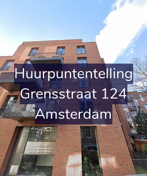 Foto gevel Huurpuntentelling voor Grensstraat 124, Amsterdam