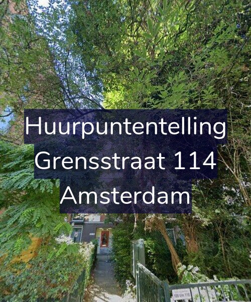 Foto gevel Huurpuntentelling voor Grensstraat 114, Amsterdam