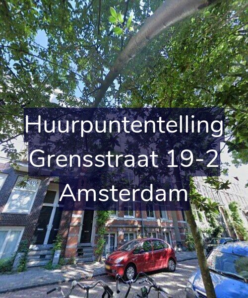 Foto gevel Huurpuntentelling voor Grensstraat 19-2, Amsterdam