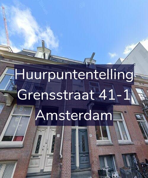 Foto gevel Huurpuntentelling voor Grensstraat 41-1, Amsterdam