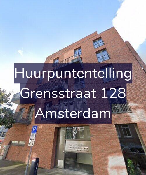 Foto gevel Huurpuntentelling voor Grensstraat 128, Amsterdam