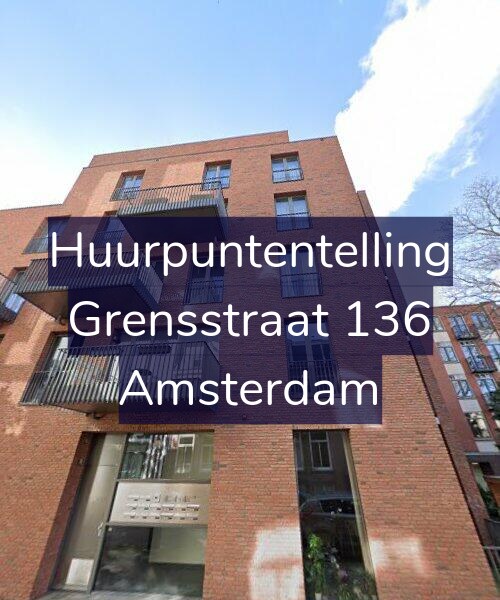 Foto gevel Huurpuntentelling voor Grensstraat 136, Amsterdam