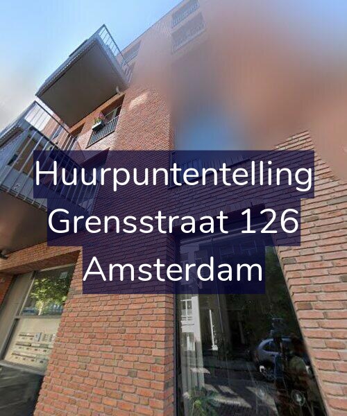 Foto gevel Huurpuntentelling voor Grensstraat 126, Amsterdam