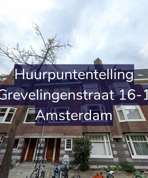 Foto gevel Huurpuntentelling voor Grevelingenstraat 16-1, Amsterdam