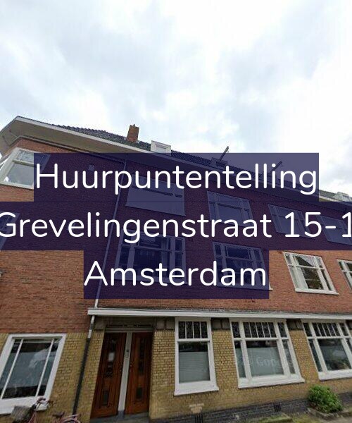 Foto gevel Huurpuntentelling voor Grevelingenstraat 15-1, Amsterdam