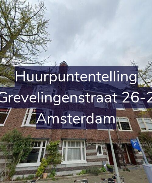 Foto gevel Huurpuntentelling voor Grevelingenstraat 26-2, Amsterdam