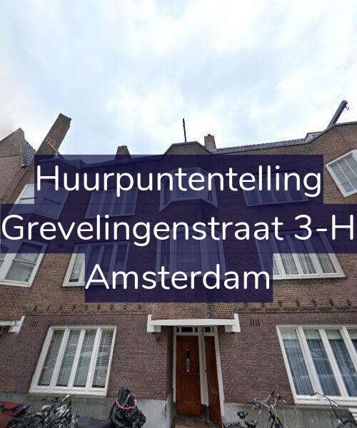 Foto gevel Huurpuntentelling voor Grevelingenstraat 3-H, Amsterdam