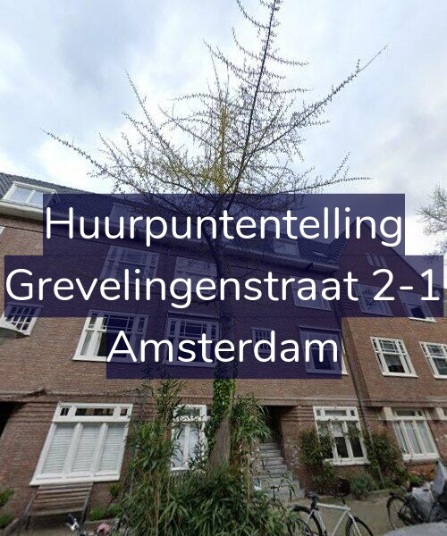 Foto gevel Huurpuntentelling voor Grevelingenstraat 2-1, Amsterdam