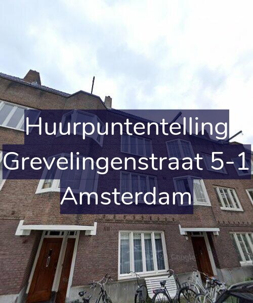 Foto gevel Huurpuntentelling voor Grevelingenstraat 5-1, Amsterdam