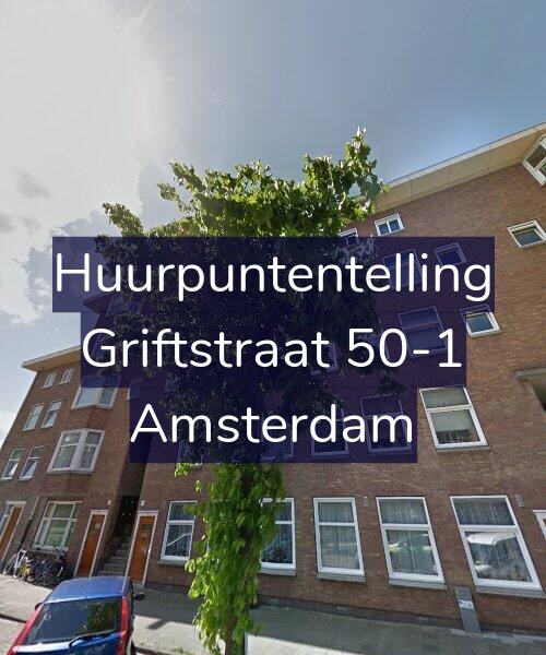 Foto gevel Huurpuntentelling voor Griftstraat 50-1, Amsterdam