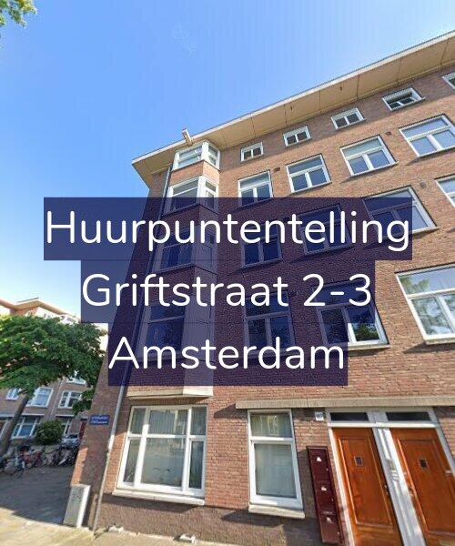 Foto gevel Huurpuntentelling voor Griftstraat 2-3, Amsterdam
