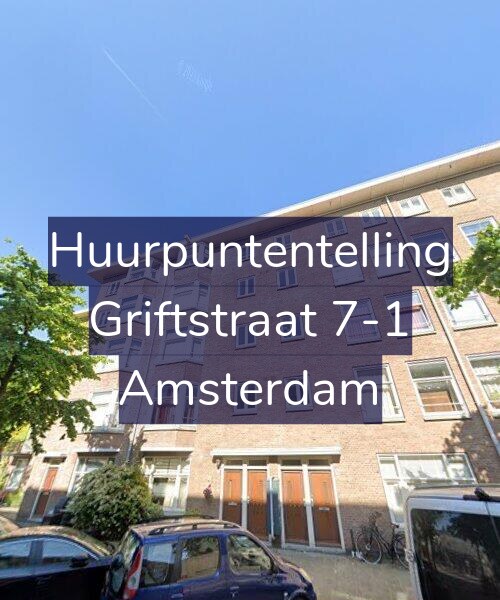 Foto gevel Huurpuntentelling voor Griftstraat 7-1, Amsterdam