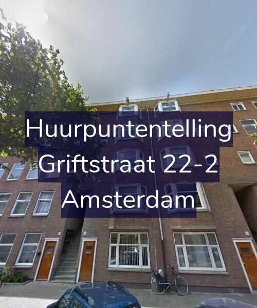 Foto gevel Huurpuntentelling voor Griftstraat 22-2, Amsterdam