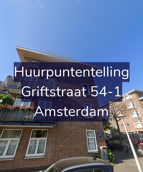 Foto gevel Huurpuntentelling voor Griftstraat 54-1, Amsterdam