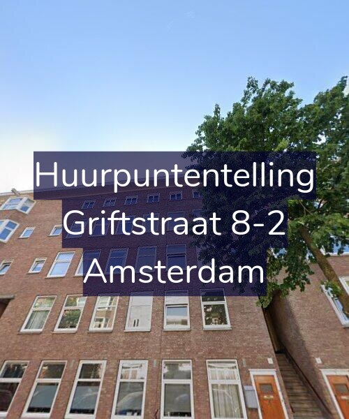 Foto gevel Huurpuntentelling voor Griftstraat 8-2, Amsterdam