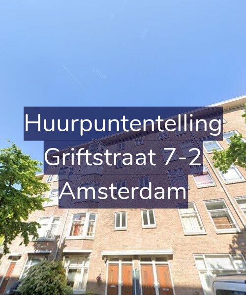 Foto gevel Huurpuntentelling voor Griftstraat 7-2, Amsterdam