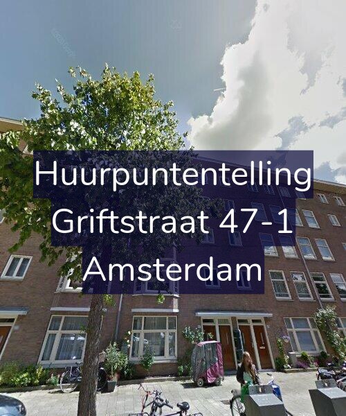 Foto gevel Huurpuntentelling voor Griftstraat 47-1, Amsterdam