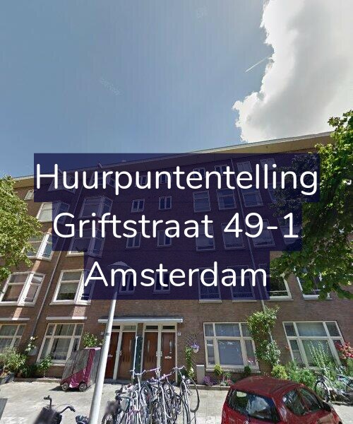 Foto gevel Huurpuntentelling voor Griftstraat 49-1, Amsterdam