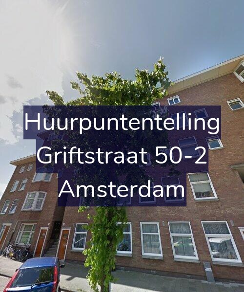 Foto gevel Huurpuntentelling voor Griftstraat 50-2, Amsterdam