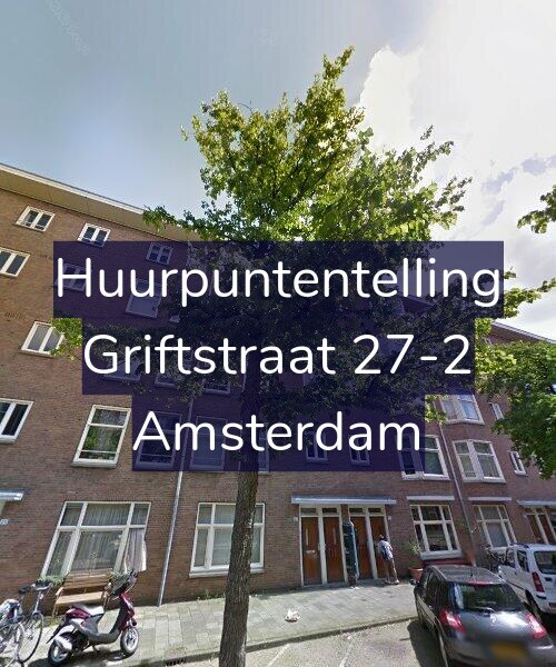 Foto gevel Huurpuntentelling voor Griftstraat 27-2, Amsterdam