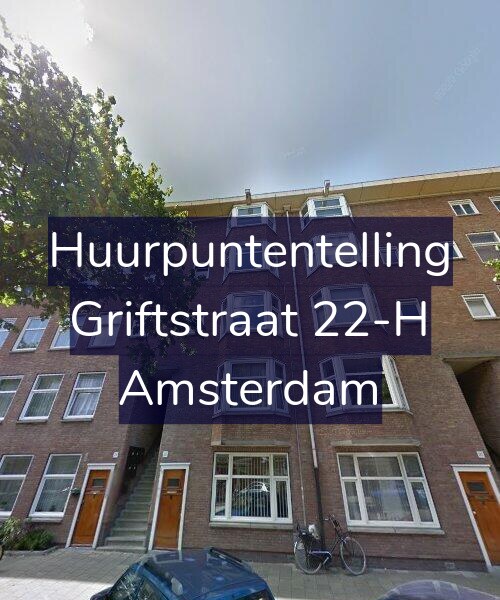 Foto gevel Huurpuntentelling voor Griftstraat 22-H, Amsterdam