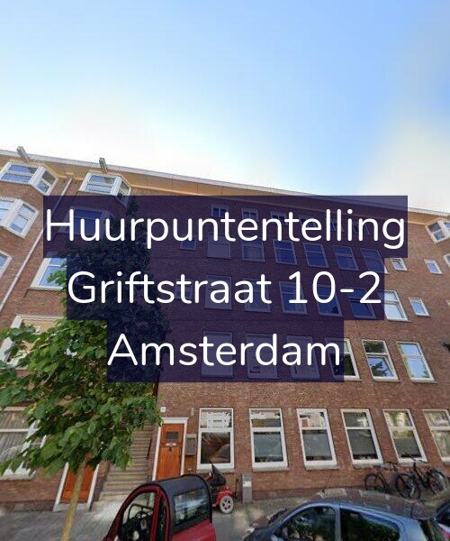 Foto gevel Huurpuntentelling voor Griftstraat 10-2, Amsterdam